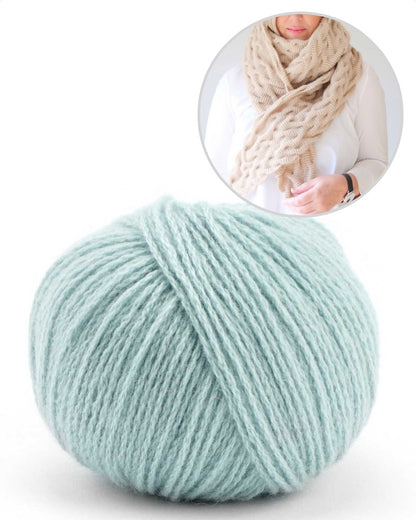 ChrisBerlin Focaccia Shawl mit Bio Cashmere 6/28 horizont