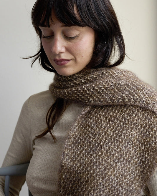 Thit Shawl | texture délicate en Wild & Soft et Kid Seta de Gepard Garn
