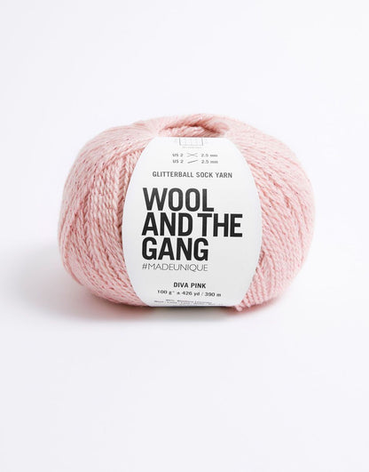 Glitterball Sock Yarn | i Bluefaced Leicester med diskret glans