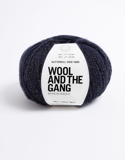 Glitterball Sock Yarn | i Bluefaced Leicester med diskret glans