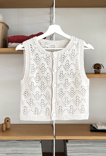 Hey Ho Vest | summery vest made from Line by Sandnes Garn