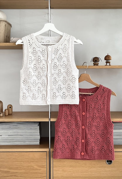 Hey Ho Vest | summery vest made from Line by Sandnes Garn