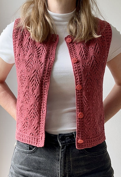 Hey Ho Vest | summery vest made from Line by Sandnes Garn