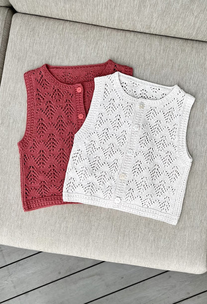 Hey Ho Vest | summery vest made from Line by Sandnes Garn