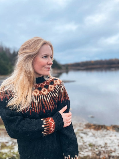 Hopi Polar Sweater - Island | Federmuster aus Alafosslopi von Lopi Island