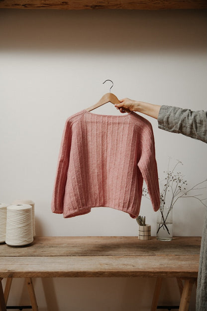 Cardigan No. 11 | Streifenjacke zum Wenden aus Le Petit Lambswool von Biches & Bûches