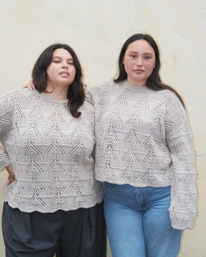 Madeleine Sweater | romantisches Lacemuster aus Merino
