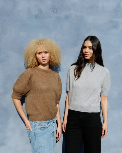 Carlie Tee | Basic Shirt aus Merino und Soft Silk Mohair von Knitting for Olive