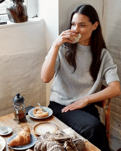 Carlie Tee | Basic Shirt aus Merino und Soft Silk Mohair von Knitting for Olive