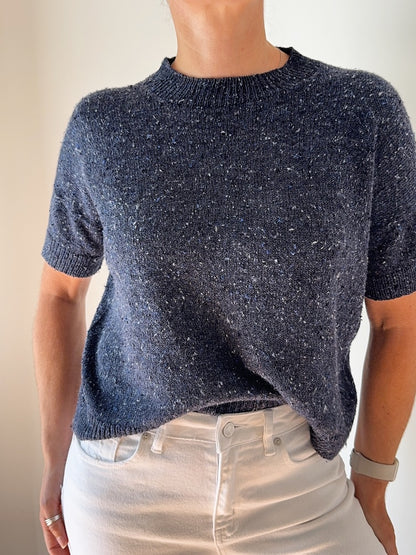 Hanuma Shirt | casual basic tee made from Pure Silk by Knitting for Olive