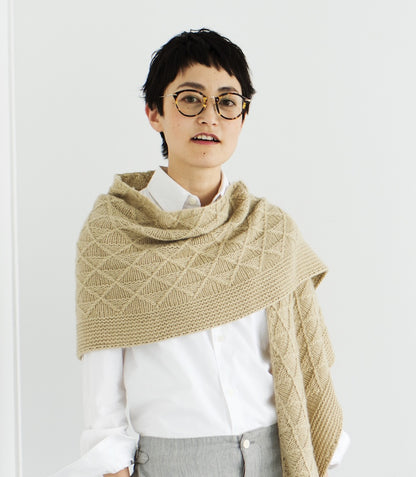 Scialle Void | morbido motivo a diamanti in Far di Woolfolk