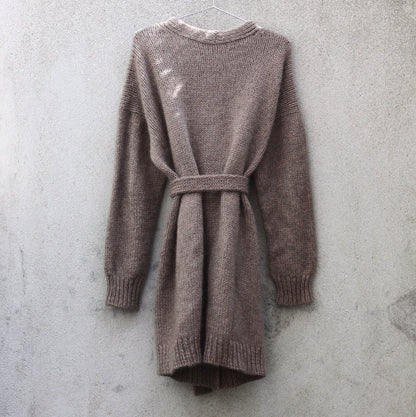 Charles Grey Cardigan | long jacket made from Heavy Merino and Soft Silk Mohair by Knitting for Olive