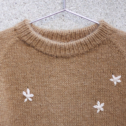 Daisy Sweater | Sweet blossoms made from merino, soft silk mohair, and pure silk by Knitting for Olive
