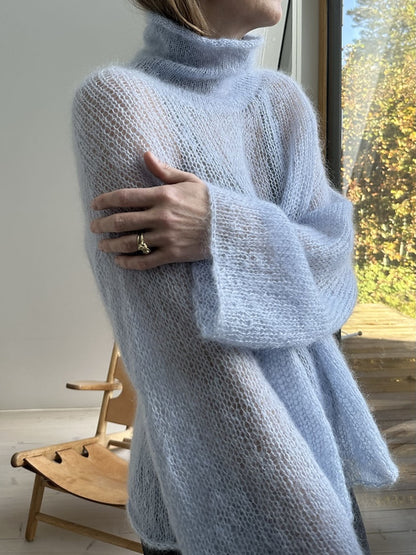 Light Loop High Neck | kevyt ja rento, valmistettu Le Petit Silk & Mohair -langasta, Biches & Bûches