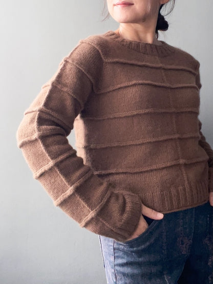 Pull Linescape | Lignes basiques en cachemire classique de Cardiff
