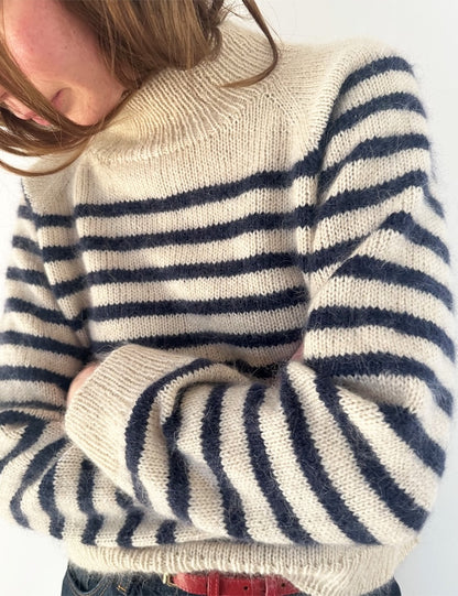 Malo Sweater | maritime stripes made from Sunday and Tynn Silk Mohair by Sandnes Garn
