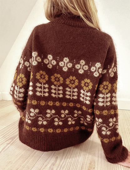 Mona Sweater | Flowerpower aus Tynn Peer Gynt und Tynn Silk Mohair von Sandnes Garn