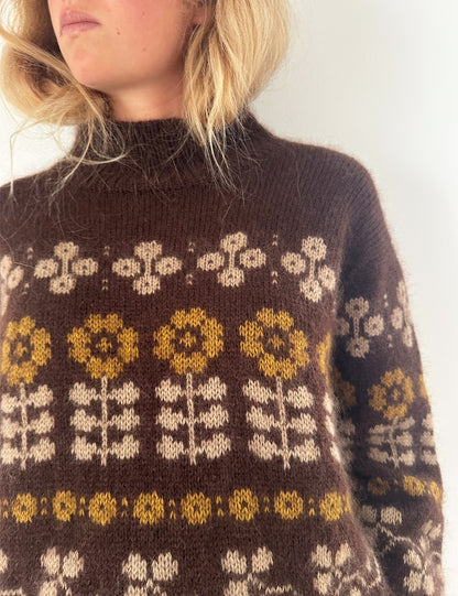 Mona Sweater | Flowerpower aus Tynn Peer Gynt und Tynn Silk Mohair von Sandnes Garn