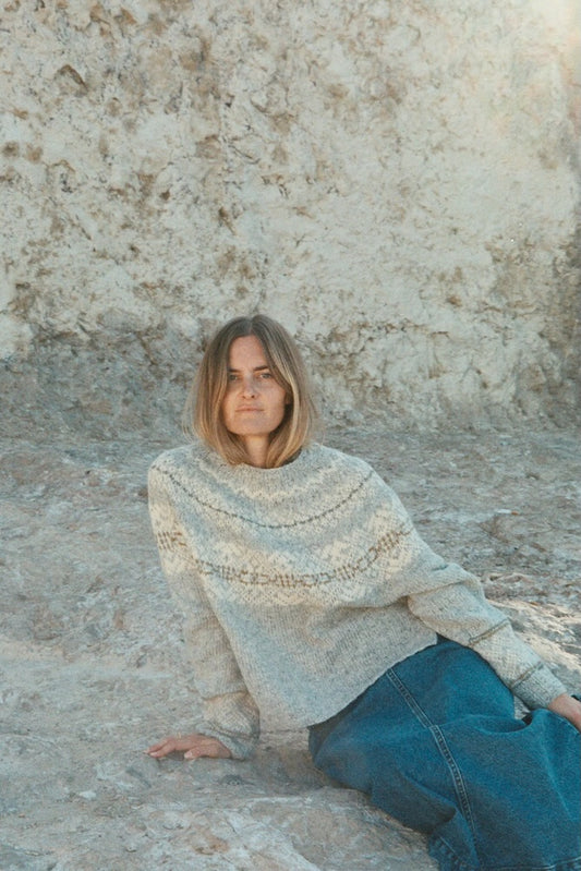 Pull de montagne norvégien | motif classique en laine d’agneau de Le Lambswool de Biches & Bûches