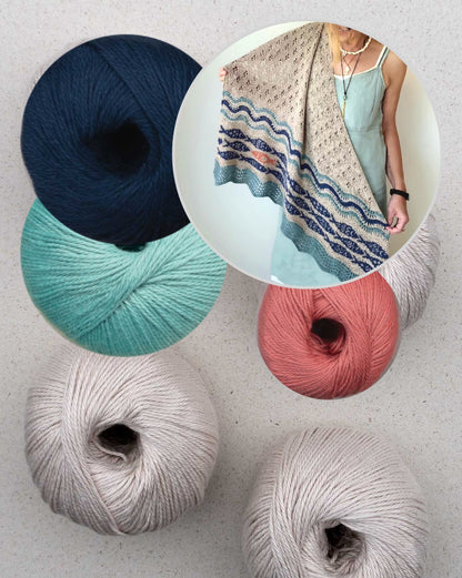 Against the current Shawl | flowing soft from Cumbria by Pascuali