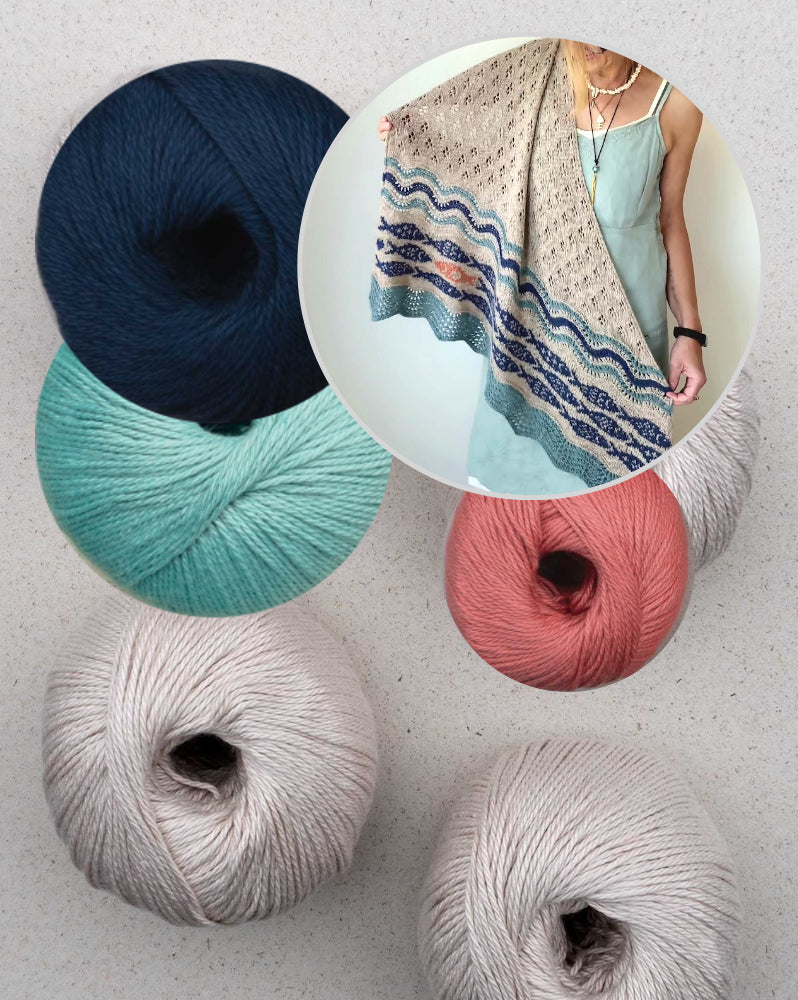 Against the current Shawl | flowing soft from Cumbria by Pascuali