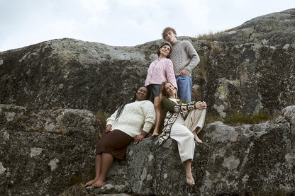 Juurilla cable-knit sweater | classically beautiful, made with 7 Brothers by Novita