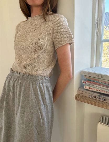 Plain Yoke Tee 19 | Sommer Bouclé Shirt aus Curly Cotton von Gepard Garn