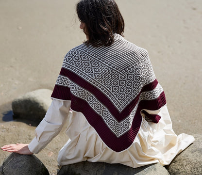 True Love | kontrastreiches Tuch aus Cheeky Merino Joy von Rosy Green Wool