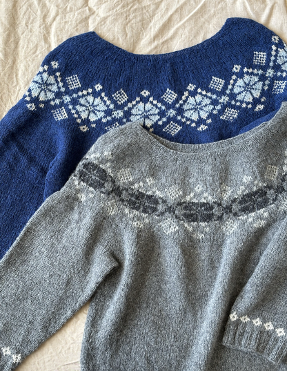 Sweater No. 74 | klassisk delikat mønster i Le Petit Lambswool fra Biches & Buches