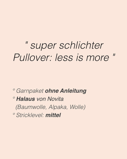 Slow Morning Sweater | afslappet basic pullover i Halaus fra Novita