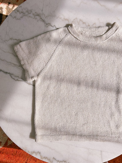 Vanilla Chilla Tee | basique, décontracté, oversize en lin de Sandnes Garn