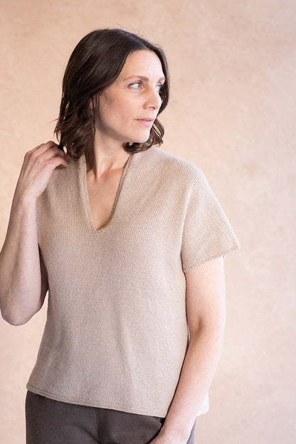 Dima Tee | casual and silky soft, made from Tynd by Woolfolk