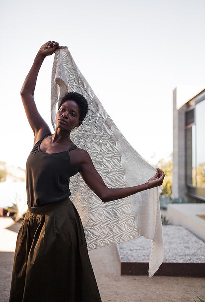 Skala Shawl | delicate scarf made from Tynd by Woolfolk