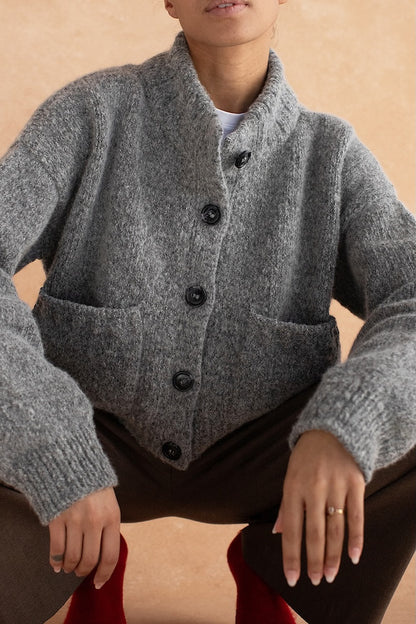 Cardigan Miko | veste toute douce avec de belles poches en laine de Woolfolk