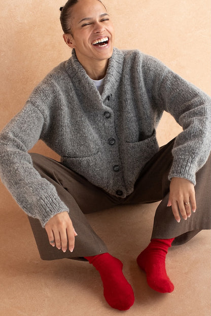 Cardigan Miko | veste toute douce avec de belles poches en laine de Woolfolk
