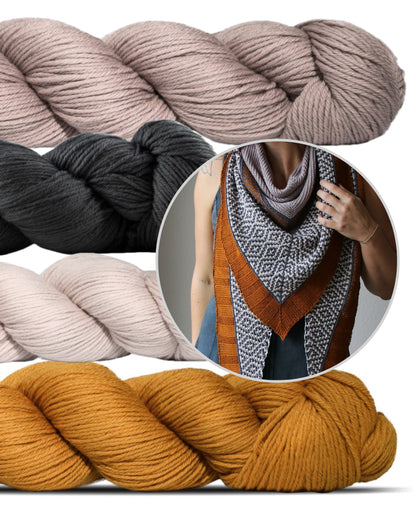 Zimtstjerne | drømmende mønster i Cheeky Merino Joy fra Rosy Green Wool