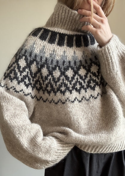 San Sweater von Aegyoknit mit Poppy und Tynn Silk Mohair von Sandnes Garn 2