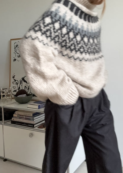 San Sweater von Aegyoknit mit Poppy und Tynn Silk Mohair von Sandnes Garn 8