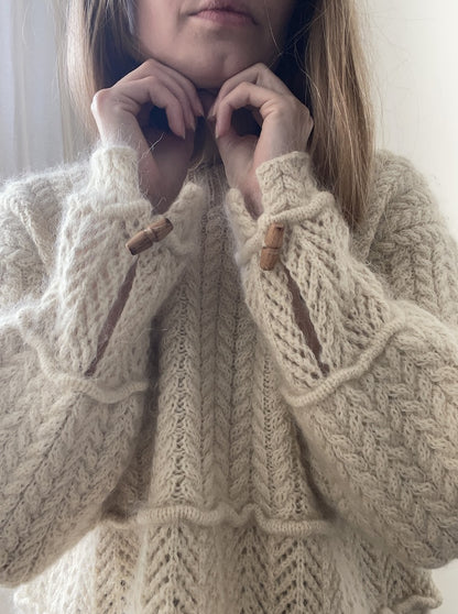 Sarang Sweater | boxy Zopfmuster aus Le Petit Lambswool und Le Petit Silk & Mohair von Biches & Bûches