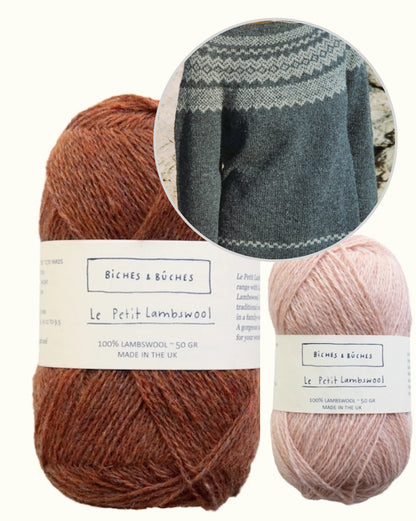 Afterparty Sweater | sart norsk sweater i Le Petit Lambswool fra Biches & Bûches