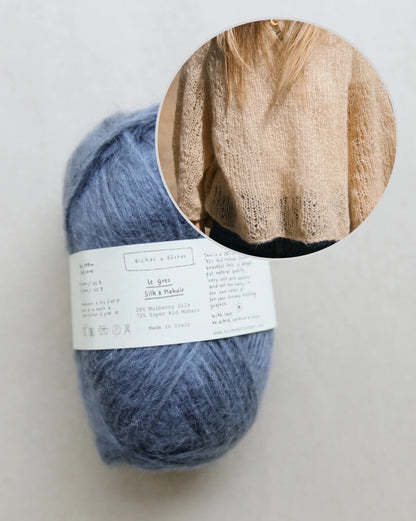 Agnes-sweater | sart oversizebluse i Le Gros Silk & Mohair fra Biches & Bûches