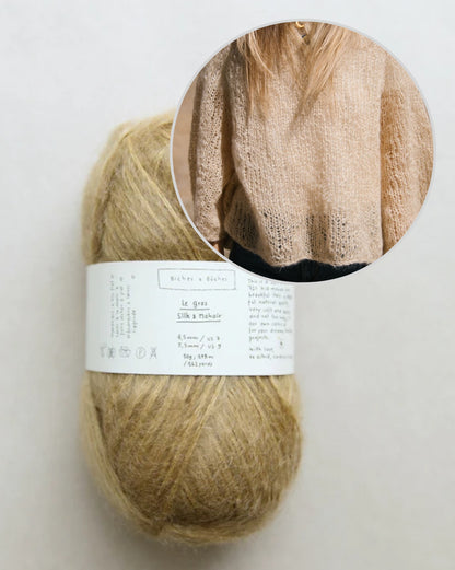 Agnes-sweater | sart oversizebluse i Le Gros Silk & Mohair fra Biches & Bûches