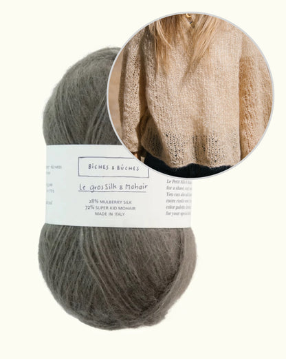 Agnes-sweater | sart oversizebluse i Le Gros Silk & Mohair fra Biches & Bûches