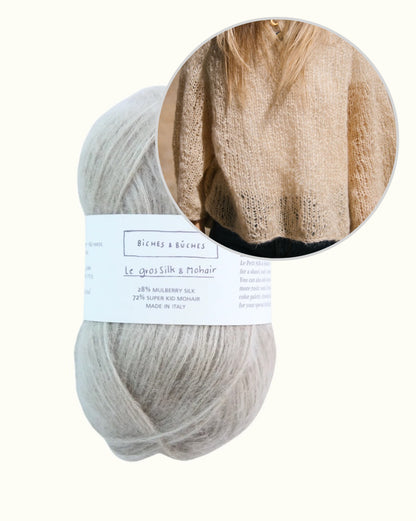 Agnes-sweater | sart oversizebluse i Le Gros Silk & Mohair fra Biches & Bûches