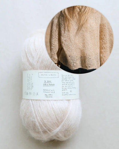Agnes-sweater | sart oversizebluse i Le Gros Silk & Mohair fra Biches & Bûches