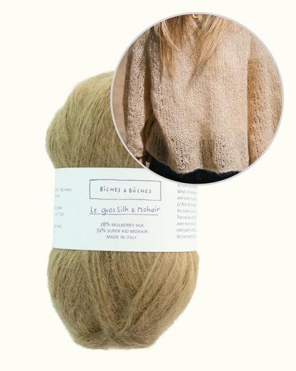 Agnes-sweater | sart oversizebluse i Le Gros Silk & Mohair fra Biches & Bûches