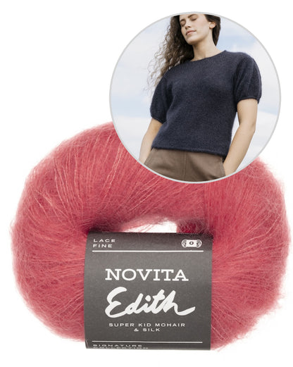 Aina Sweater - Laine x Novita | Delicate shirt from Edith by Novita