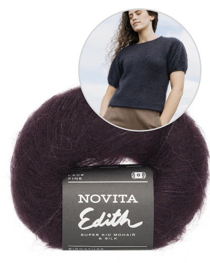 Aina Sweater - Laine x Novita | Delicate shirt from Edith by Novita