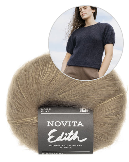 Aina Sweater - Laine x Novita | Delicate shirt from Edith by Novita