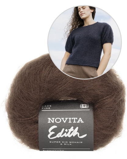 Aina Sweater - Laine x Novita | Delicate shirt from Edith by Novita
